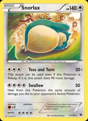 Snorlax Pokémon card #77