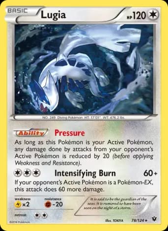 Lugia Pokémon card #78