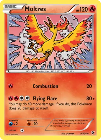 Moltres Pokémon card #9