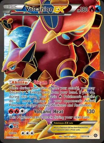 Volcanion EX Pokémon card #107