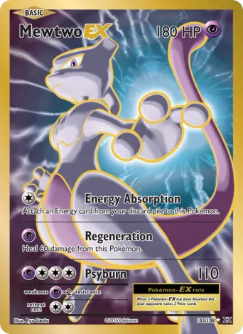 Mewtwo EX Pokémon card #103