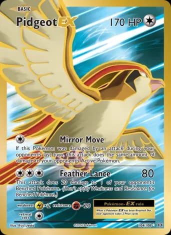 Pidgeot EX Pokémon card #104