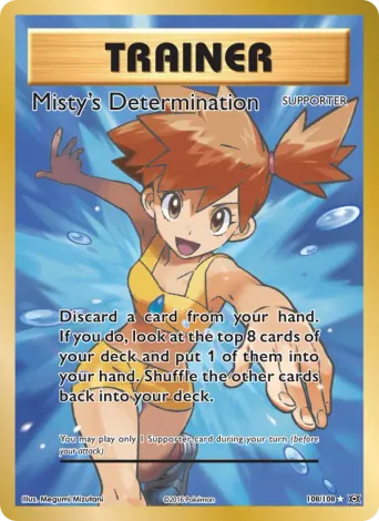 Misty's Determination Pokémon card #108