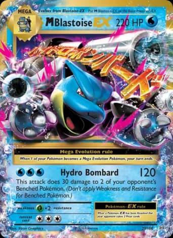M Blastoise EX Pokémon card #22