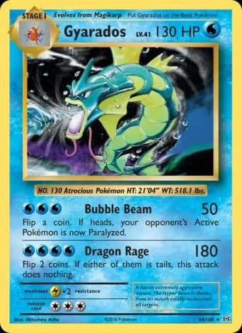 Gyarados Pokémon card #34