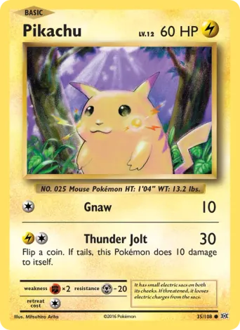 Pikachu Pokémon card #35