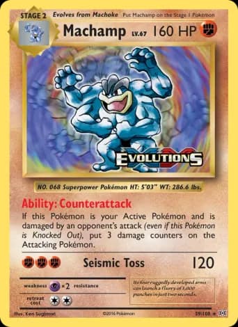 Machamp Pokémon card #59