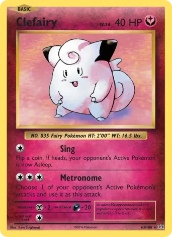 Clefairy Pokémon card #63