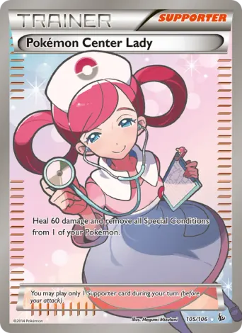 Pokémon Center Lady Pokémon card #105