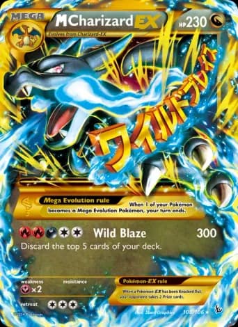 M Charizard EX Pokémon card #108