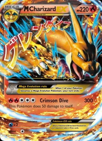 M Charizard EX Pokémon card #13