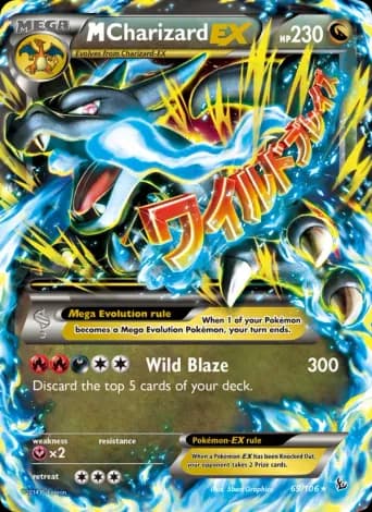 M Charizard EX Pokémon card #69