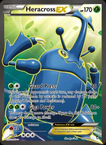 Heracross EX Pokémon card #105
