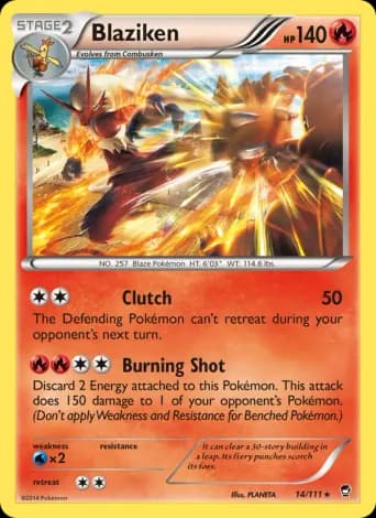 Blaziken Pokémon card #14