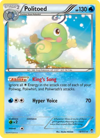 Politoed Pokémon card #18
