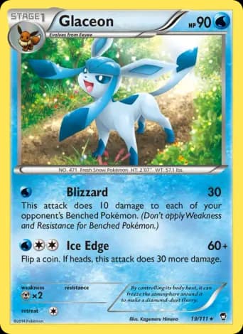Glaceon Pokémon card #19