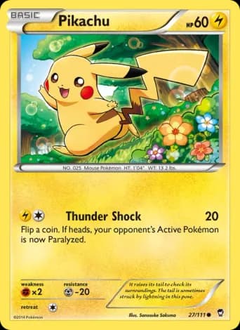 Pikachu Pokémon card #27
