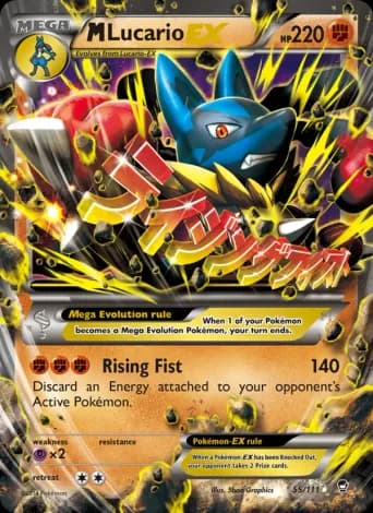 M Lucario EX Pokémon card #55