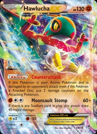 Hawlucha EX Pokémon card #64