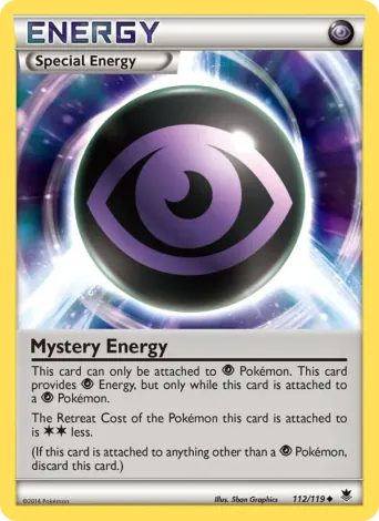 Mystery Energy Pokémon card #112