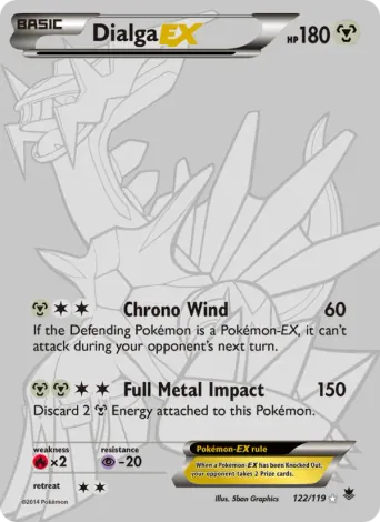 Dialga EX Pokémon card #122