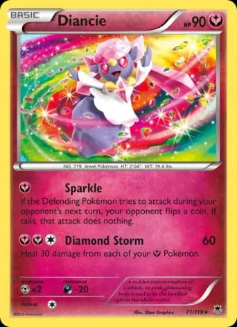 Diancie Pokémon card #71