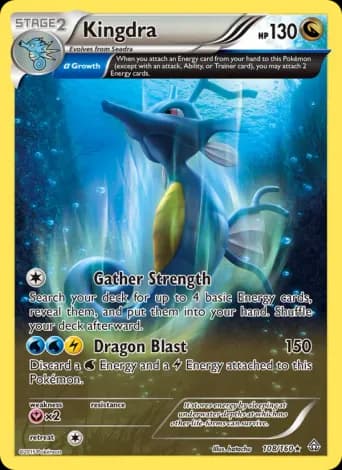 Kingdra Pokémon card #108