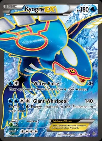 Kyogre EX Pokémon card #148