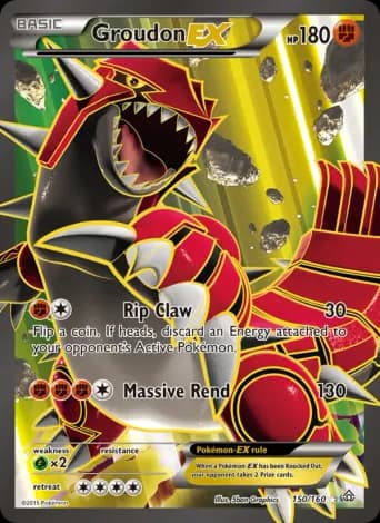 Groudon EX Pokémon card #150