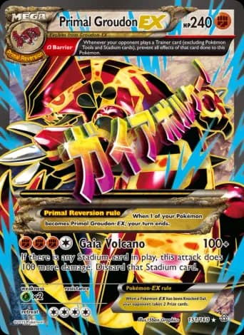 Primal Groudon EX Pokémon card #151