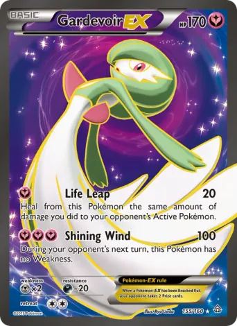Gardevoir EX Pokémon card #155