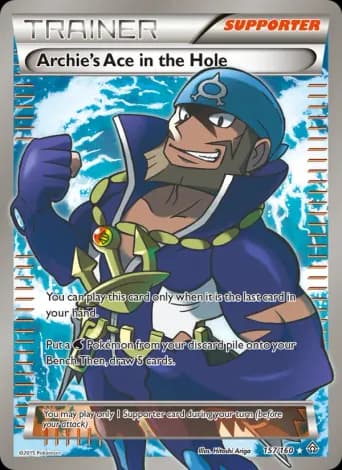 Archie's Ace in the Hole Pokémon card #157