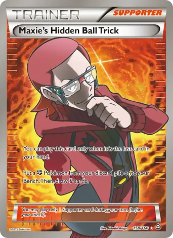 Maxie's Hidden Ball Trick Pokémon card #158