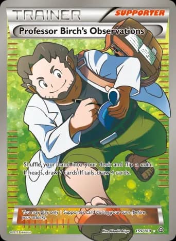 Professor Birch's Observations Pokémon card #159