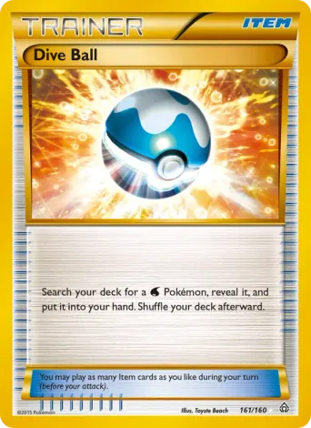 Dive Ball Pokémon card #161