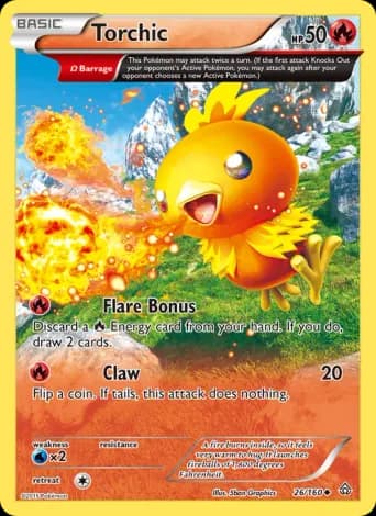 Torchic Pokémon card #26