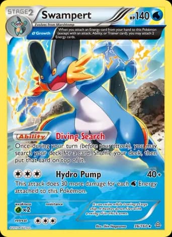 Swampert Pokémon card #36