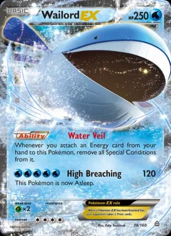 Wailord EX Pokémon card #38