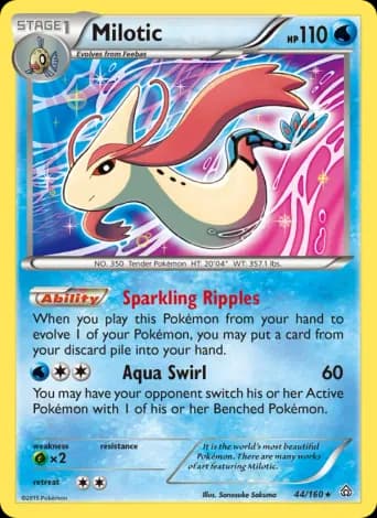 Milotic Pokémon card #44