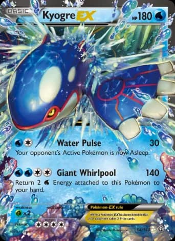 Kyogre EX Pokémon card #54
