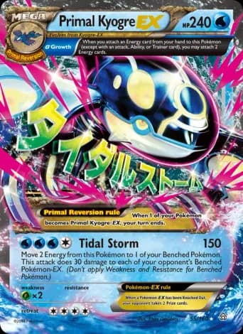 Primal Kyogre EX Pokémon card #55
