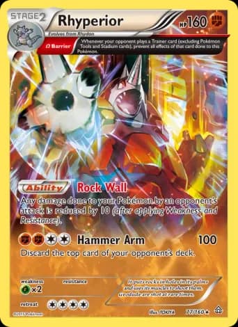 Rhyperior Pokémon card #77