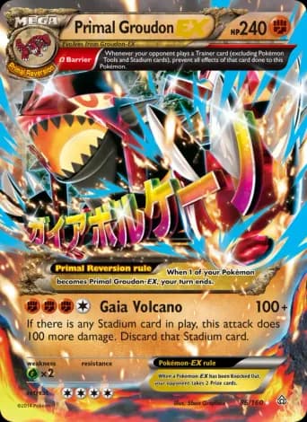 Primal Groudon EX Pokémon card #86