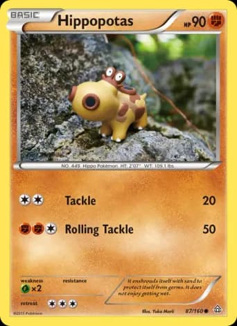 Hippopotas Pokémon card #87