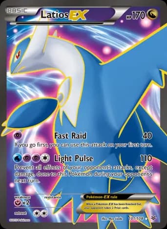 Latios EX Pokémon card #101
