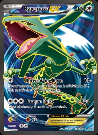 Rayquaza EX Pokémon card #104