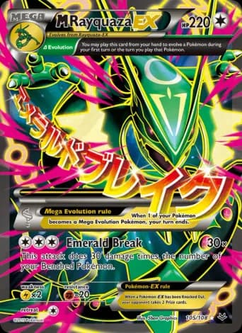 M Rayquaza EX Pokémon card #105