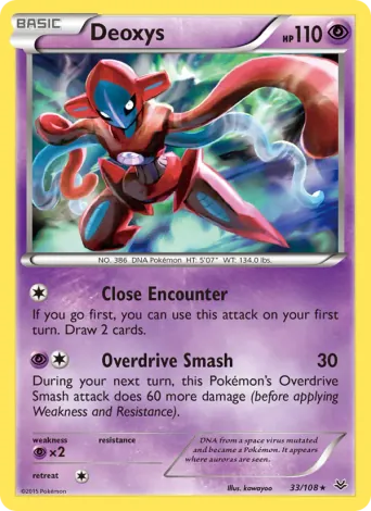 Deoxys Pokémon card #33
