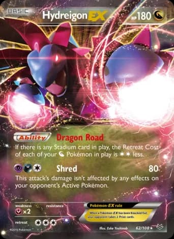 Hydreigon EX Pokémon card #62