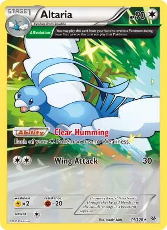 Altaria Pokémon card #74